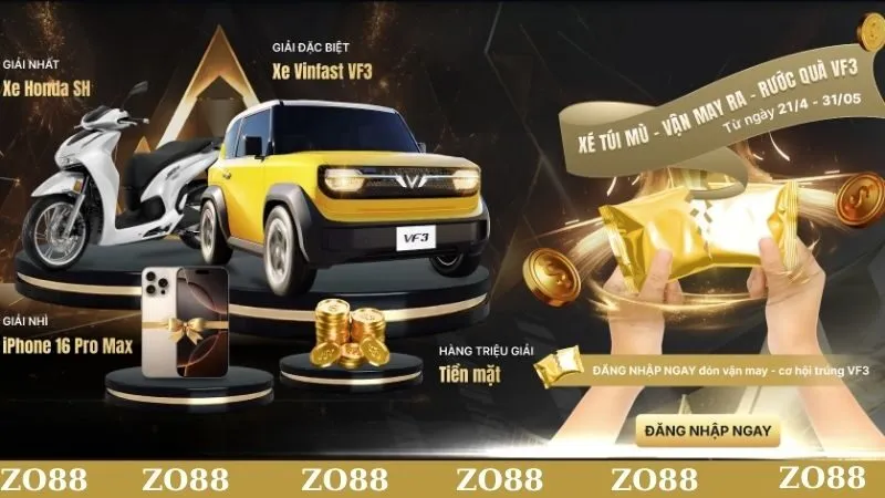 Đăng ký ZO88, đăng nhập ZO88
