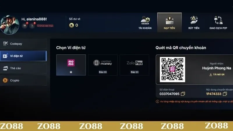 Lựa chọn phương thức nạp tiền phù hợp